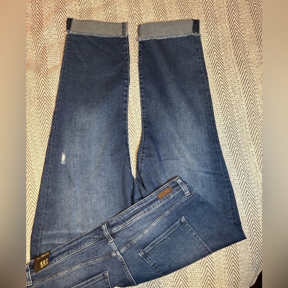KUT from the Kloth | High Rise Ankle Straight Leg Jeans | Sz 24 - Picture 7 of 11
